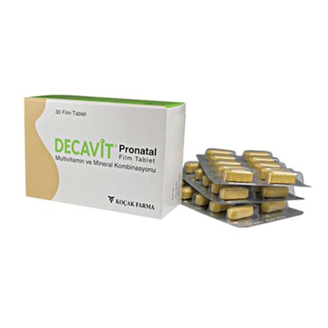 decavit pronatal 30 film tablet ne için kullanılır